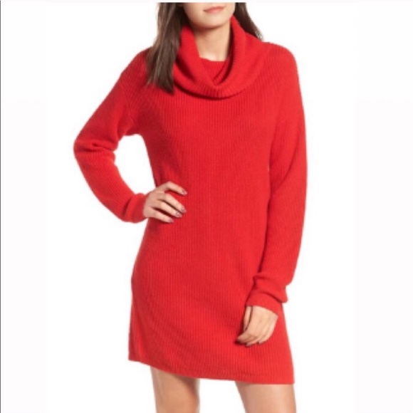 bp | Dresses | Bp Nordstrom Red Ribbed 